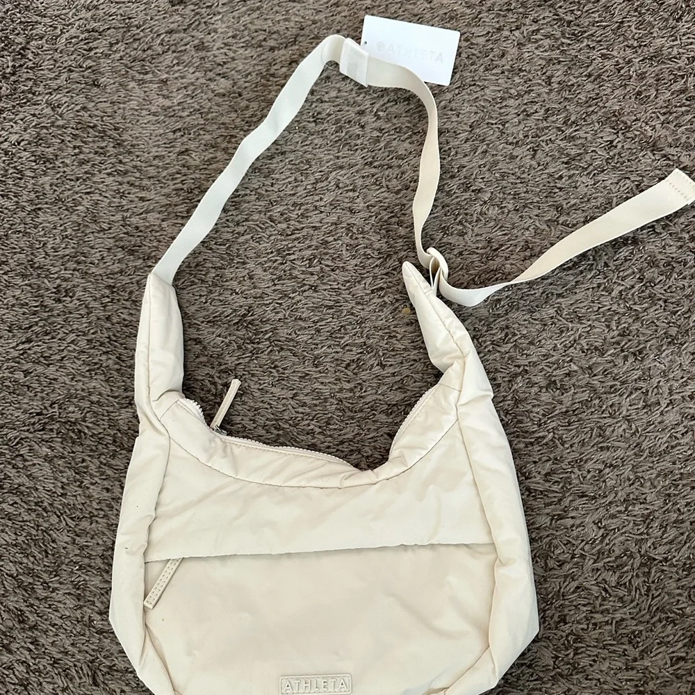 Athleta Cream Shoulder Bag - Picture 1 of 2